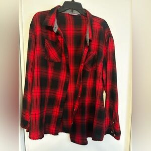 Red and Black Flannel Shirt